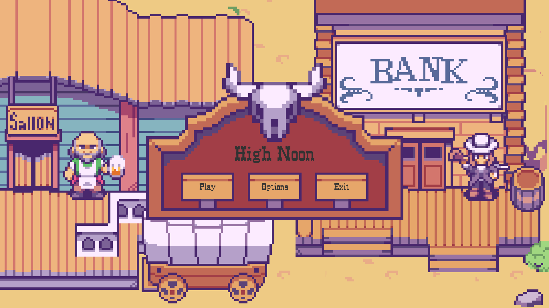 Title screen in High Noon